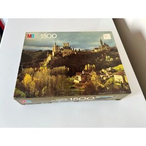 Vintage MB Milton Bradley York Puzzle 1500 Pieces Segovia Spain 1982 Landscape